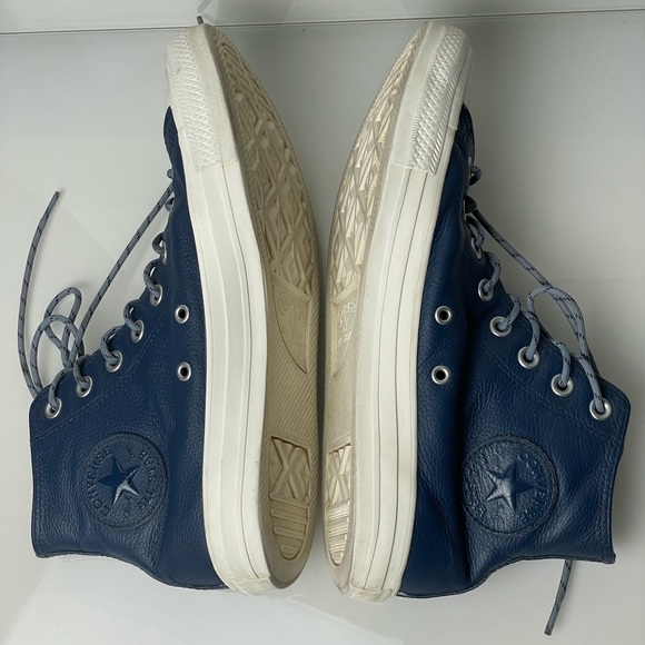 Converse CTAS Hi Limo Leather Navy/Indigo Fog 163338C Women’s 9.5 Men’s 7.5 - Picture 7 of 11